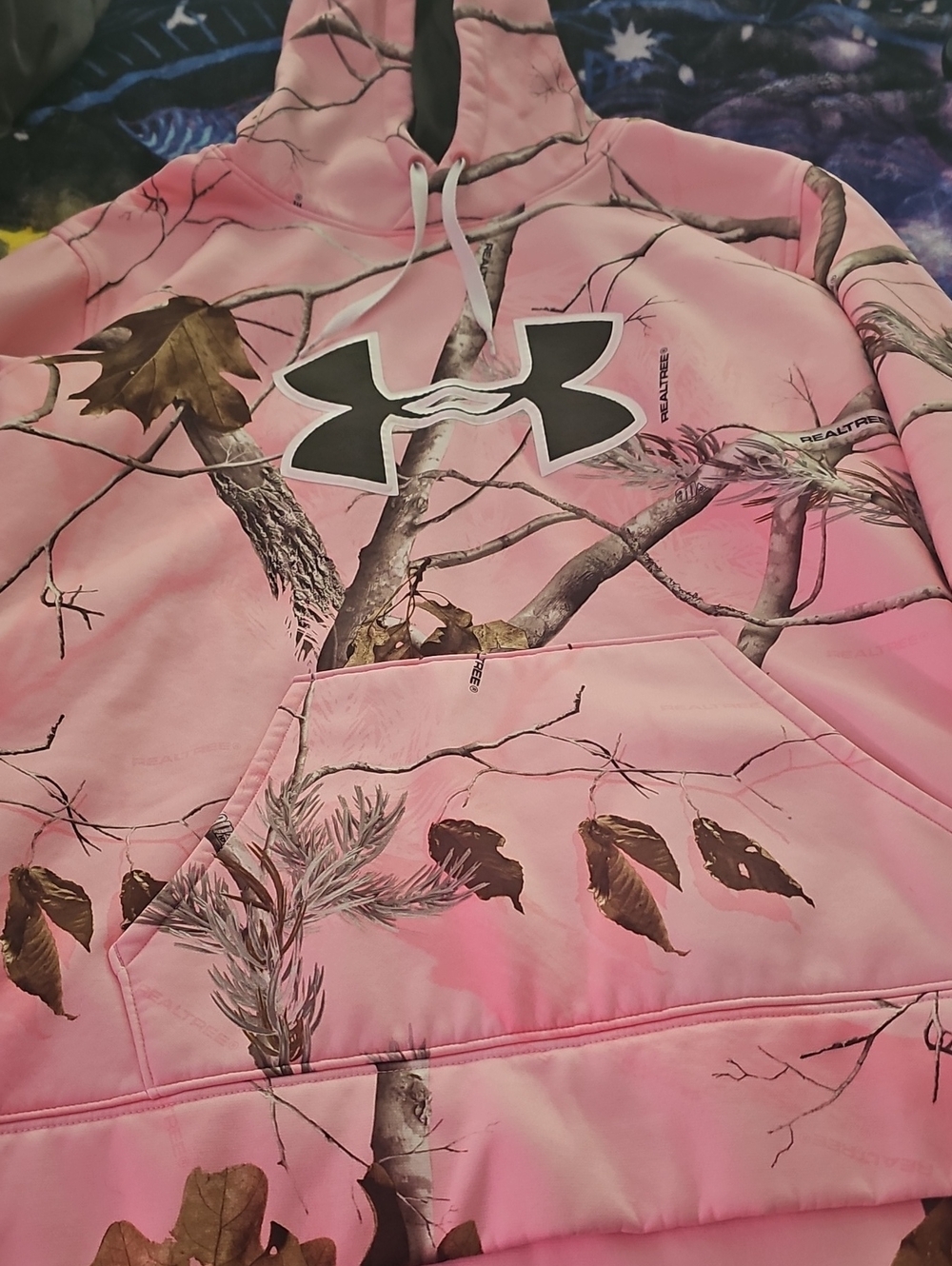 Under Armour Pink Realtree Camo Kids Hoodie